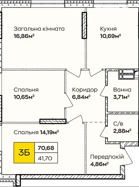 Квартира на вул. Івана Кочерги, 17А в Києві, ID 320030, фото №13