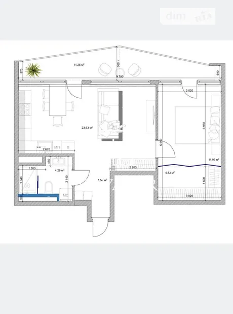 Квартира на вул. Мисливська, 3 в Києві, ID 324928, фото №17