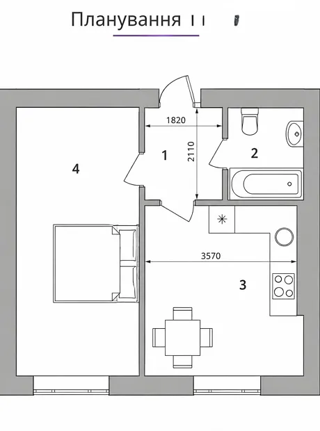 Квартира на вул. Соборна 103/19 в Київ, ID 325172, фото №2