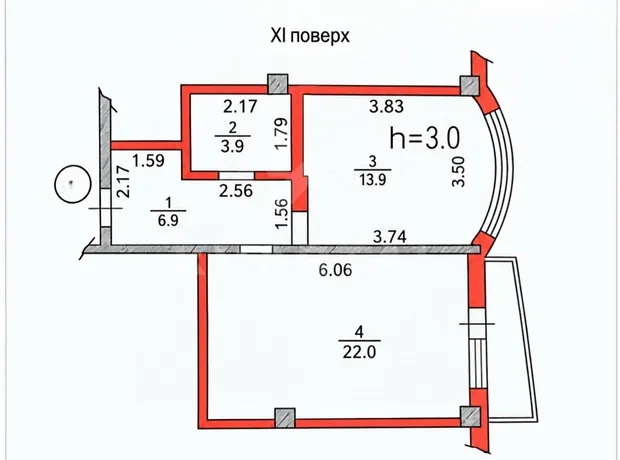 Квартира на вул. Григорія Сковороди, 1 в Києві, ID 325893, фото №8