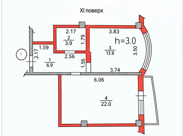 Квартира на вул. Григорія Сковороди в Київ, ID 325999, фото №2