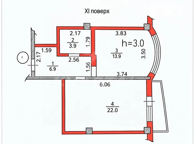 Квартира на вул. Григорія Сковороди, 1 в Києві, ID 326642, фото №8