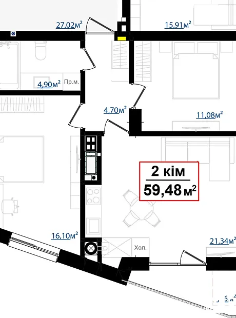 Квартира на вул. Федьковича в Івано-Франківську, ID 326744, фото №14