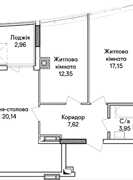 Квартира на вул. Ольги Кобилянської 1В/39 в Києві, ID 326816, фото №11