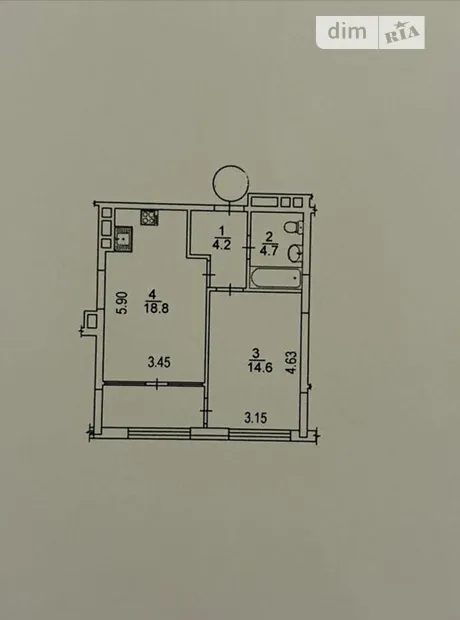 Квартира на вул. Олександра Олеся, 10 в Київ, ID 327757, фото №5