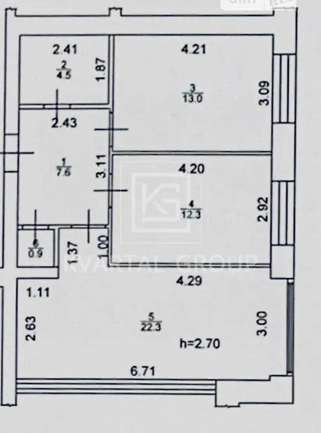 Квартира на вул. Соборна, 122/2 в Києві, ID 327913, фото №13