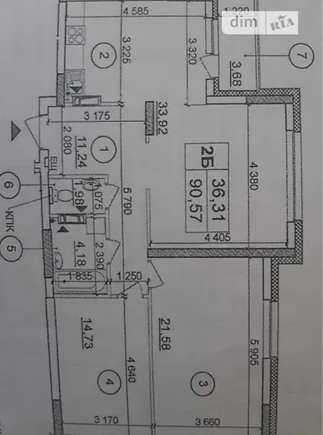 Квартира на вул. Бориса Гмирі, 22Б в Київ, ID 328526, фото №2