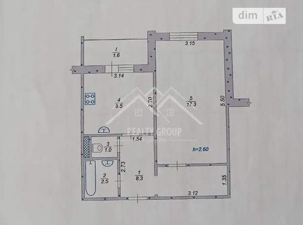 Квартира на просп. Миру в Кривому Розі, ID 329233, фото №16