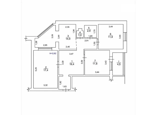 Квартира на вул. Драгоманова, 23 в Києві, ID 329907, фото №19