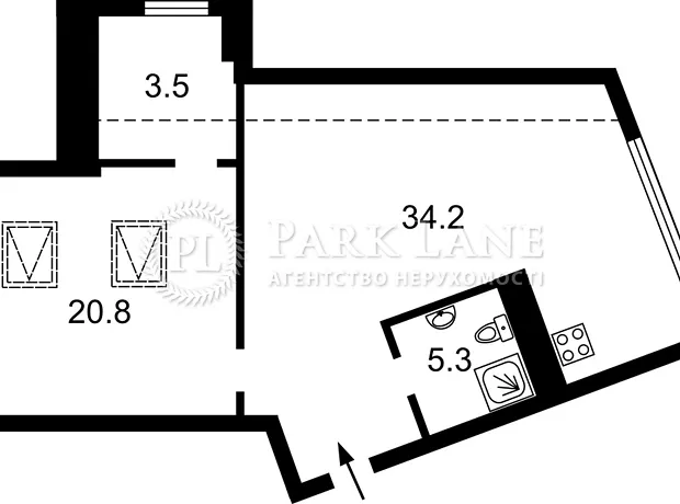 Квартира на вул. Сергія Колоса, 2Е в Київ, ID 330202, фото №2