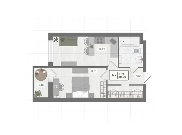 Квартира на вул. Козацька, 55Е в Києві, ID 331233, фото №6