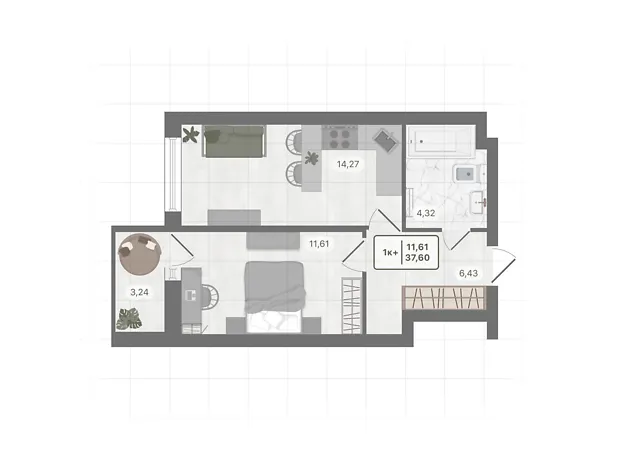 Квартира на вул. Козацька, 55Е в Києві, ID 331184, фото №6
