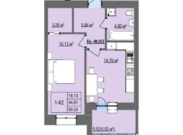 Квартира на вул. Сахарова Андрія Академіка в Тернополі, ID 331779, фото №6