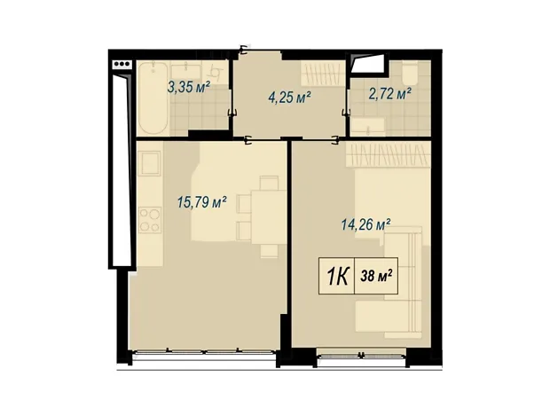Квартира на вул. Хіміків, 92 в Івано-Франківську, ID 331894, фото №6