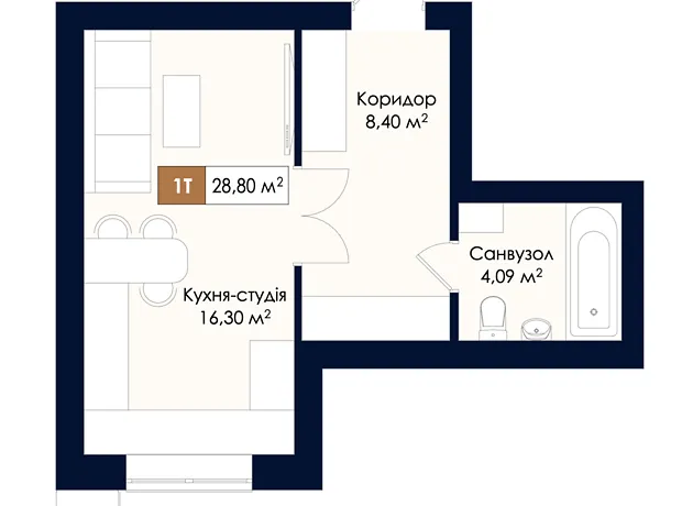 Квартира на вул. Соборна, 39 в Києві, ID 332507, фото №6