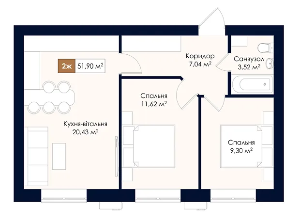 Квартира на вул. Соборна, 39 в Київ, ID 332575, фото №2