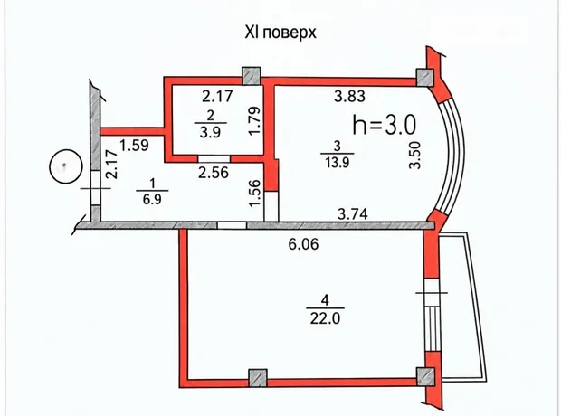 Квартира на вул. Григорія Сковороди в Київ, ID 333083, фото №1