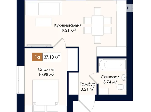 Квартира на вул. Соборна, 39 в Києві, ID 333153, фото №8