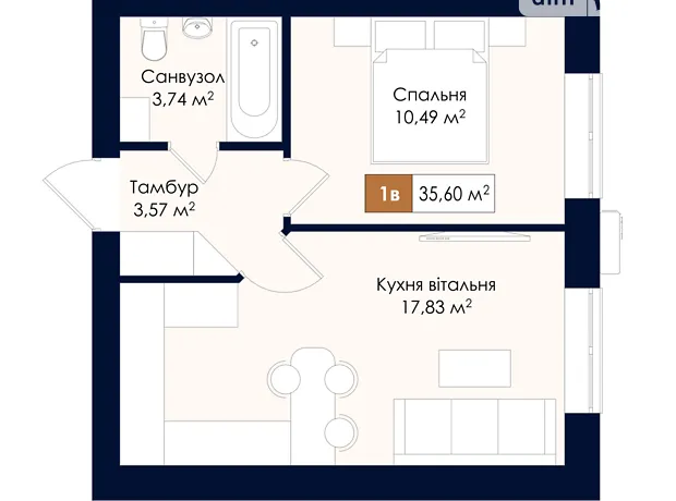 Квартира на вул. Соборна, 39 в Києві, ID 333416, фото №8
