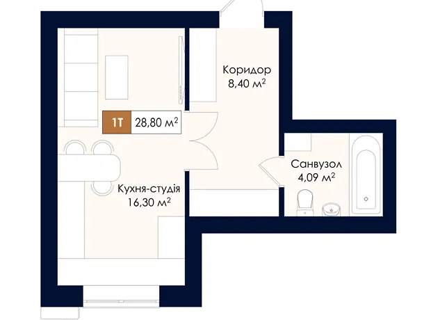 Квартира на вул. Соборна, 39 в Києві, ID 334275, фото №10