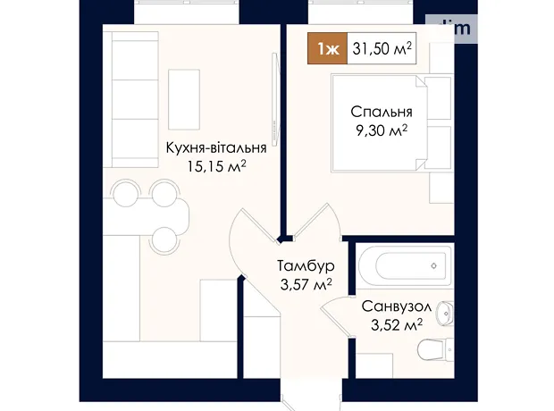 Квартира на вул. Соборна, 39 в Київ, ID 334453, фото №2