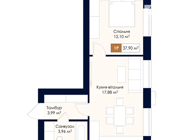 Квартира на вул. Соборна, 39 в Київ, ID 335199, фото №1