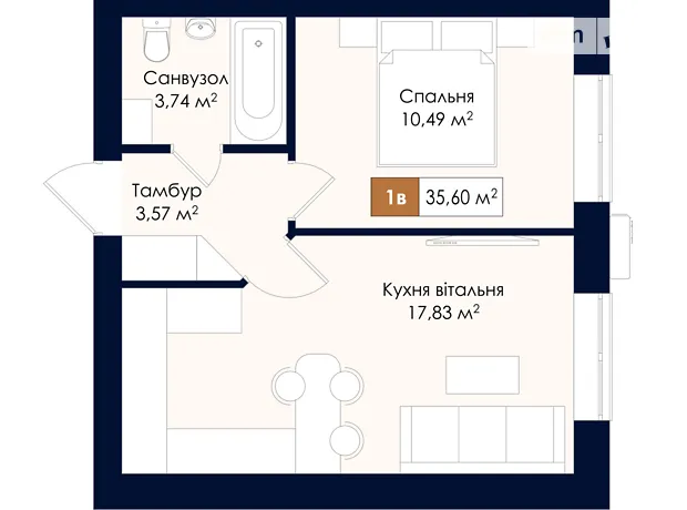 Квартира на вул. Соборна, 39 в Київ, ID 335061, фото №2
