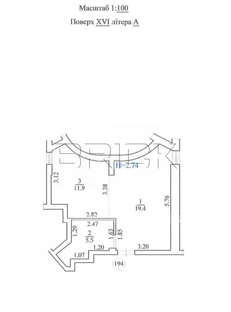 Квартира на вул. Кубанської України, 33А в Києві, ID 335516, фото №8