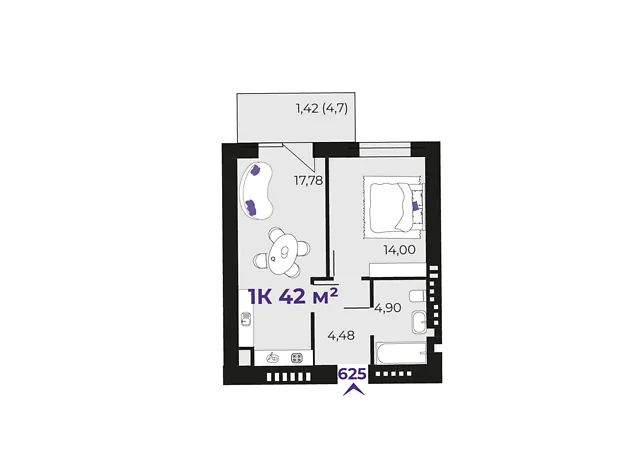 Квартира на вул. Івасюка в Івано-Франківську, ID 335786, фото №6