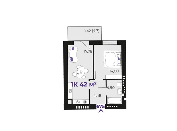 Квартира на вул. Івасюка в Івано-Франківську, ID 335748, фото №6
