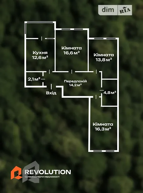Квартира на вул. Бердника Олеся, 1 в Київ, ID 336153, фото №2