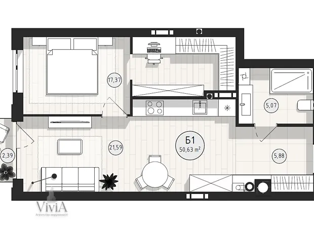 Квартира на вул. Академіка Янгеля в Вінниці, ID 338580, фото №15