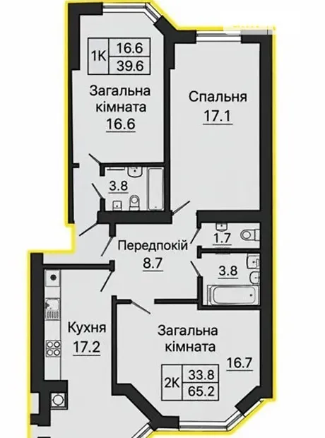 Квартира на вул. Щаслива, 67 в Київ, ID 336442, фото №2