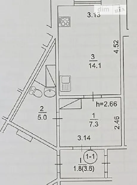 Квартира на просп. Петра Григоренка, 16 в Києві, ID 337309, фото №13