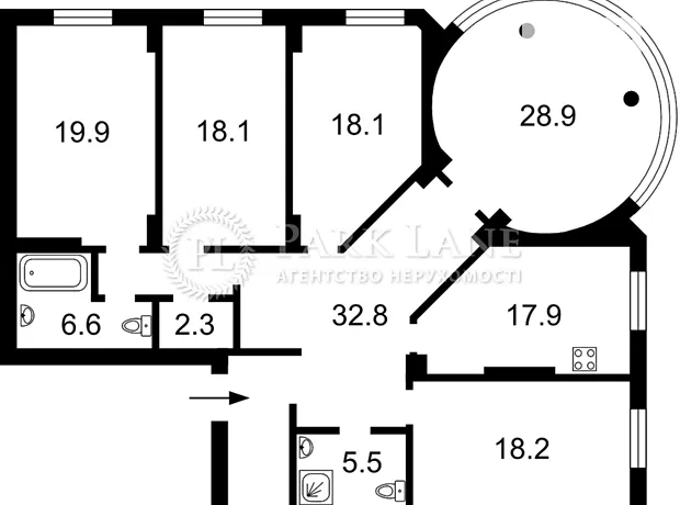 Квартира на вул. Дмитрівська, 75 в Київ, ID 338903, фото №3