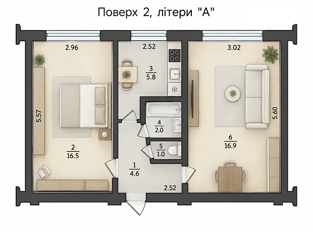 Квартира на вул. Бориспільська, 43 в Києві, ID 339972, фото №22