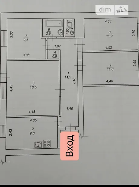 Квартира на вул. Автозаводська, 5А в Києві, ID 340926, фото №8