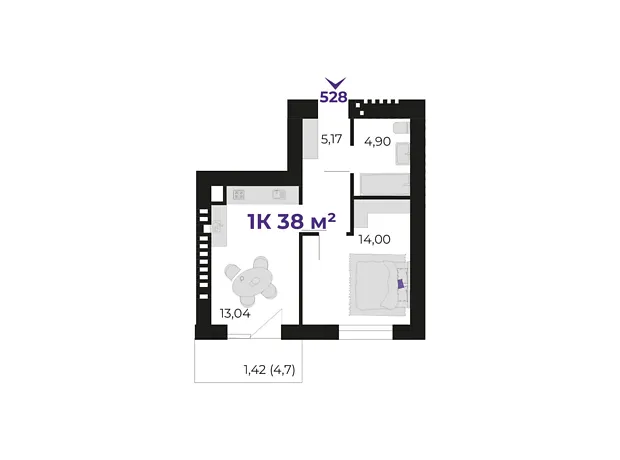 Квартира на вул. Івасюка в Івано-Франківську, ID 341089, фото №6