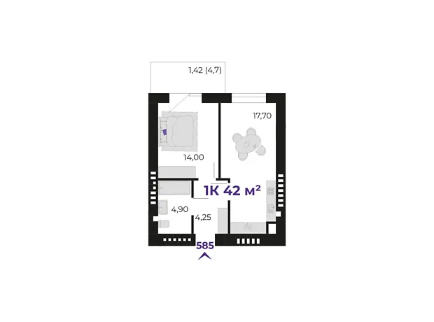 Квартира на вул. Івасюка в Івано-Франківську, ID 341058, фото №6