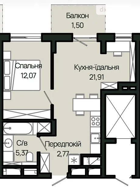 Квартира на вул. Героїв Крут, 1 в Львові, ID 345949, фото №12