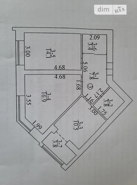 Квартира на вул. Ольги Кобилянської, 1В/6 в Києві, ID 346948, фото №12