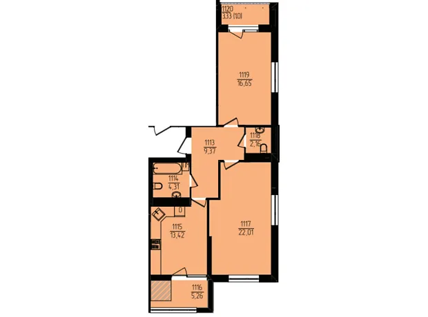 Квартира на вул. Озерна, 20/4Б в Хмельницькому, ID 348161, фото №6
