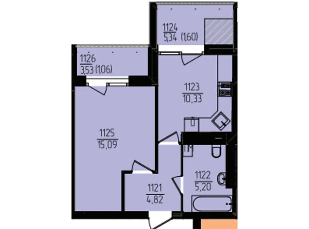Квартира на вул. Озерна, 20/4Б в Хмельницькому, ID 348200, фото №6