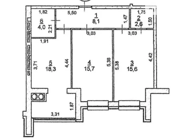 Квартира на вул. Домбровського, 3 в Житомирі, ID 348656, фото №22