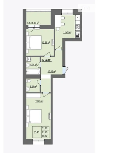 Квартира на вул. Сахарова Андрія Академіка, 9 в Тернополі, ID 350491, фото №4