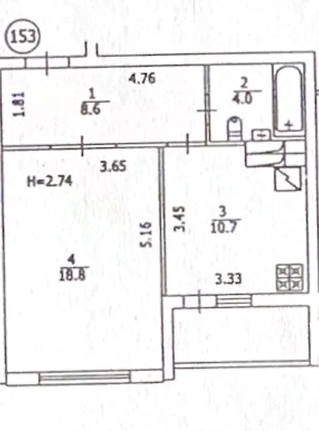 Квартира на вул. Васильченка, 3 в Києві, ID 351501, фото №14
