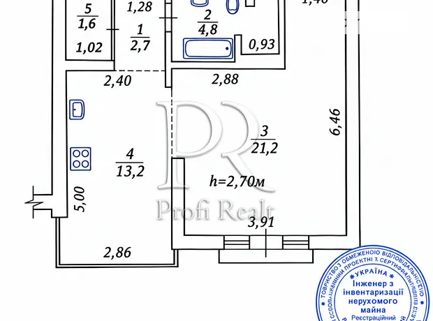 Квартира на вул. Метрологічна, 9В в Києві, ID 352180, фото №16