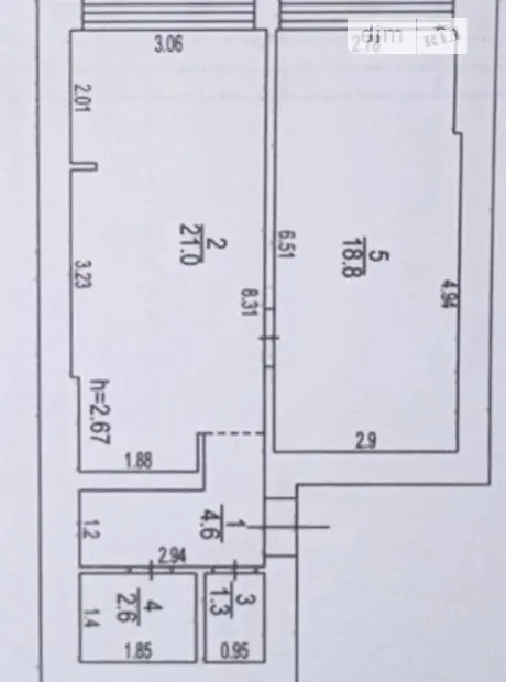 Квартира на пров. Гнатюка в Київ, ID 353722, фото №2