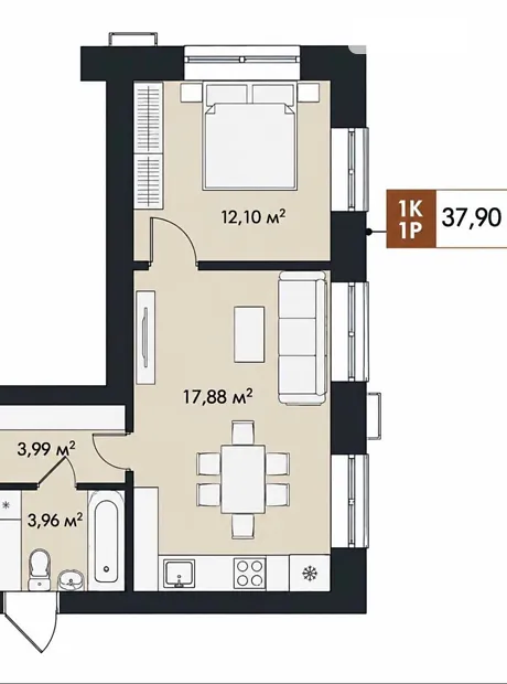 Квартира на вул. Соборна, 39 в Києві, ID 356099, фото №9