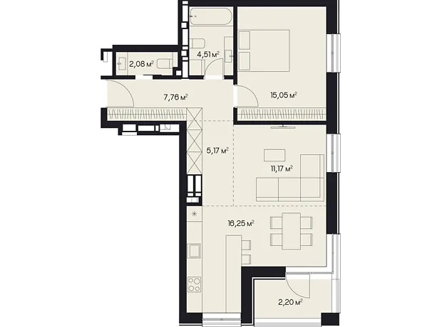 Квартира на вул. Дениса Січинського, 9 в Львові, ID 356002, фото №6